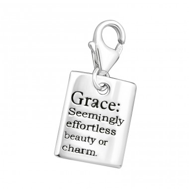 Grace - 925 Sterling Silver Charms with lobster clasp A4S9956