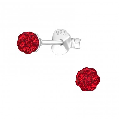 Ball 3mm - 925 Sterling Silver Basic Ear Studs A4S39259