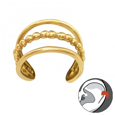 Simplu din Argint - Argint 925 Cercei tip ear cuffs A4S28230