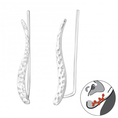 Wave - 925 Sterling Silver Ear Cuffs and Ear climbers A4S37354