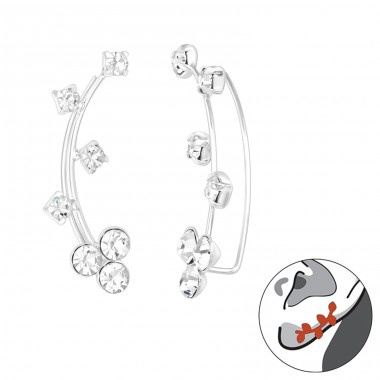 Branch - 925 Sterling Silver Ear Cuffs and Ear climbers A4S39114