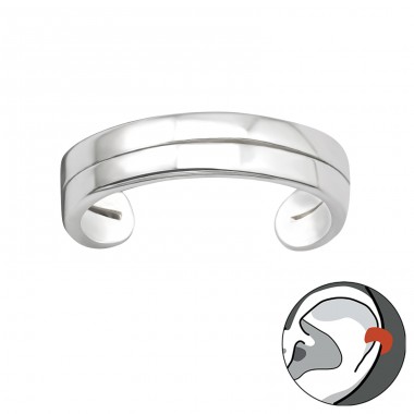 Glatt - Schmuck Silber 925 Einzelne Ohr-Ohrringe A4S41154