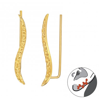 Val auriu - Argint 925 Cercei Tip Ear Cuffs A4S43286