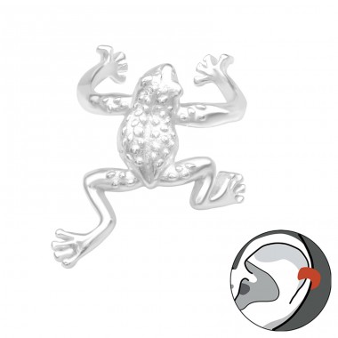 Frog - 925 Sterling Silver Ear Cuffs and Ear climbers A4S43583