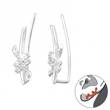 Nod - Argint 925 Cercei tip ear cuffs A4S44983