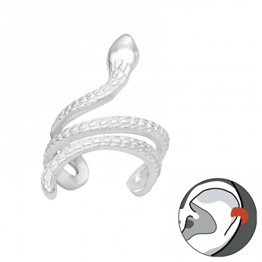 Cercel ear cuff in forma de Sarpe - Argint 925 Cercei Tip Ear Cuffs A4S45760