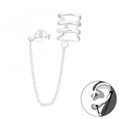 Kette - Schmuck Silber 925 Einzelne Ohrstecker A4S41606