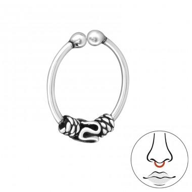 Bali - 925 Sterling Silver Nose Silver Piercing A4S31998