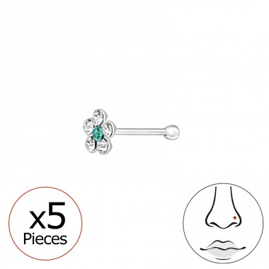 Floare - Argint 925 Piercing-uri nas A4S48046