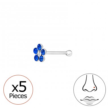 Floare - Argint 925 Piercing-uri nas A4S48048