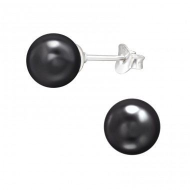 Pearl - 925 Sterling Silver Ear Studs With Pearls A4S47591