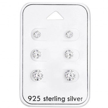 Ear studs - 925 Sterling Silver Jewellery Sets A4S28454