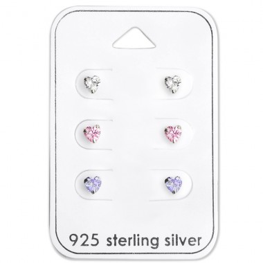 Heart - 925 Sterling Silver Jewellery Sets A4S28456