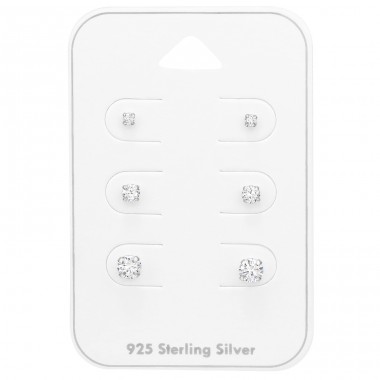 Rund 2Mm, 3Mm, 4mm - 925er Silber Schmucksets aus Silber A4S47793