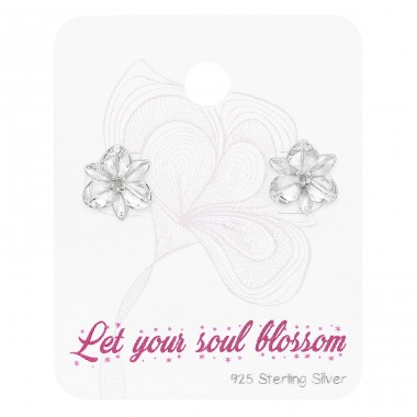 Flower - 925 Sterling Silver Jewellery Sets A4S48491