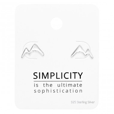 Mountain on a card - 925 Sterling Silver Jewellery Sets A4S48499