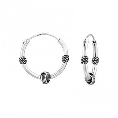 20mm Bali hoops - 925 Sterling Silver Bali Silver Hoops A4S48488