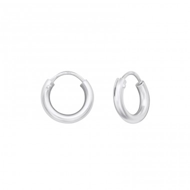 Tiny - 925 Sterling Silver Ear Hoops A4S14498