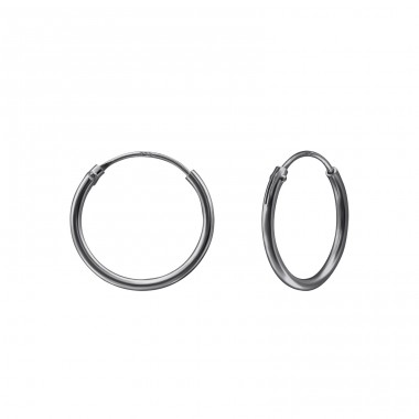 14mm - 925 Sterling Silver Ear Hoops A4S31507