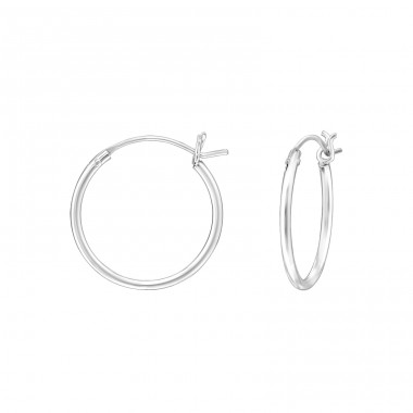 16mm - 925 Sterling Silver Ear Hoops A4S38587