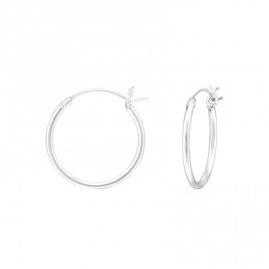 16mm - 925 Sterling Silver Ear Hoops A4S38587