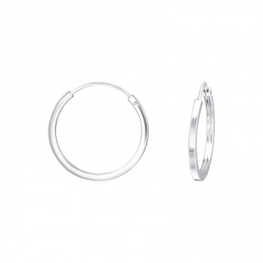 20mm - 925 Sterling Silver Ear Hoops A4S38654