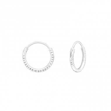 10 mm Ringe Diamantschliff - Schmuck Silber 925 Ringe Ohrringe A4S43254