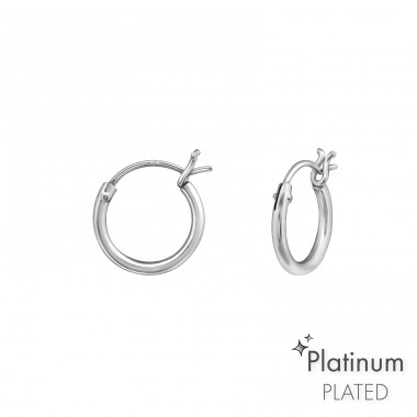 10 mm Ringe - Platin - Schmuck Silber 925 Ringe Ohrringe A4S44097