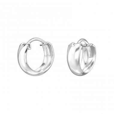 8mm Hoops - 925 Sterling Silver Ear Hoops A4S48242