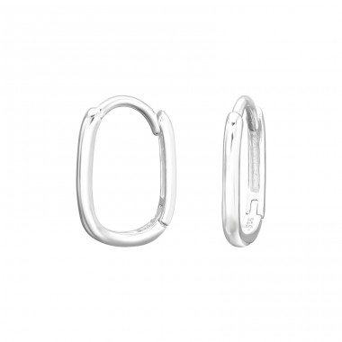 Plain Huggies - 925 Sterling Silver Ear Hoops A4S45982