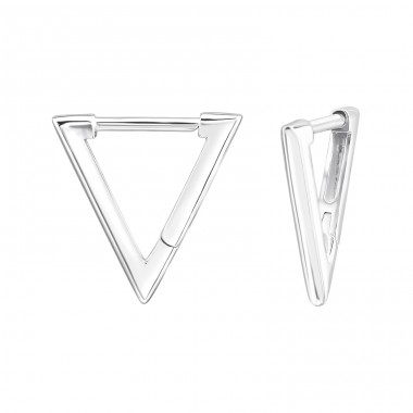 Triangle - 925 Sterling Silver Huggies A4S46951