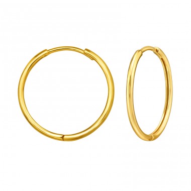 20mm Golden Huggies - 925 Sterling Silver Huggies A4S47588