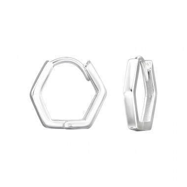 Hexagon - Argint 925 Huggies A4S48414