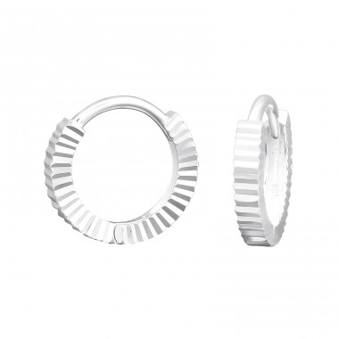 Huggies Ringe Diamantschliff - Schmuck Silber 925 Ringe Ohrringe A4S45749