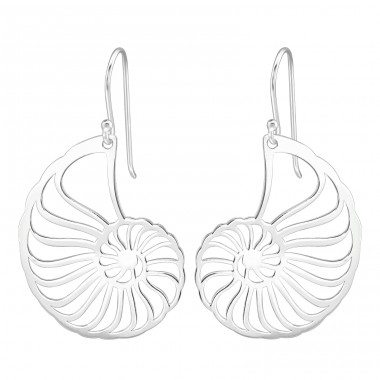 Spiral - 925 Sterling Silver Plain Earrings A4S39205