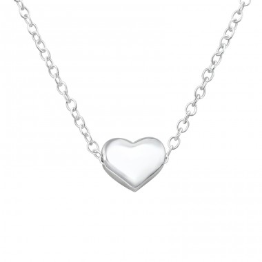 Heart - 925 Sterling Silver Necklace without stones A4S17452