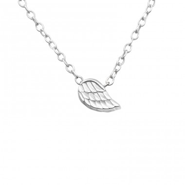 Wing - 925 Sterling Silver Necklace without stones A4S17740