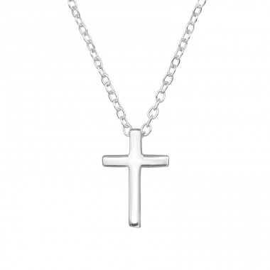 Cross - 925 Sterling Silver Necklace without stones A4S18463