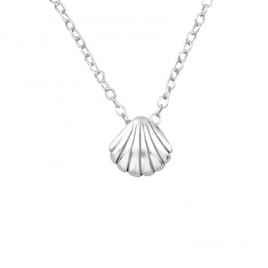 Shell - 925 Sterling Silver Necklace without stones A4S19511