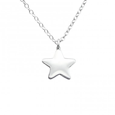 Star - 925 Sterling Silver Necklace without stones A4S21821