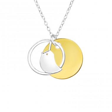 Bird - 925 Sterling Silver Necklace without stones A4S22825