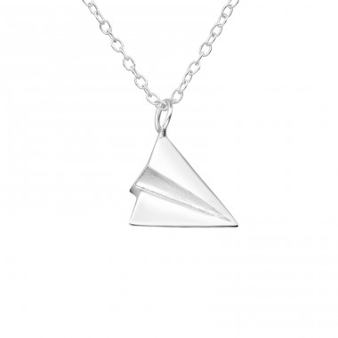 3D Origami - 925 Sterling Silver Necklace without stones A4S26053