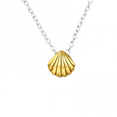 Shell - 925 Sterling Silver Necklace without stones A4S27812