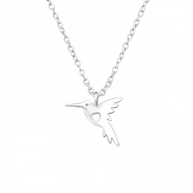 Hummingbird - 925 Sterling Silver Necklace without stones A4S32219