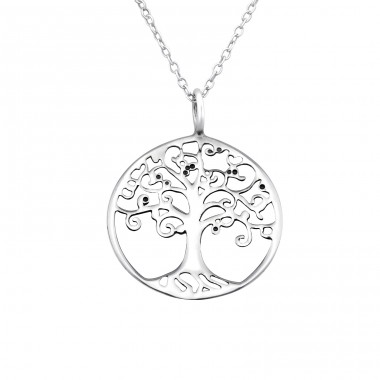 Tree Of Life - 925 Sterling Silver Necklace without stones A4S32239