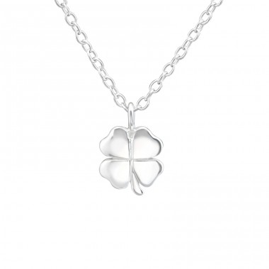 Lucky Clover - 925 Sterling Silver Necklace without stones A4S37626