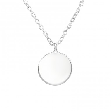 Round - 925 Sterling Silver Necklace without stones A4S38276