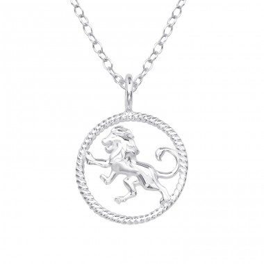 Leo Zodiac Sign - 925 Sterling Silver Necklace without stones A4S38799