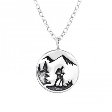 Adventure - 925 Sterling Silver Necklace without stones A4S39804