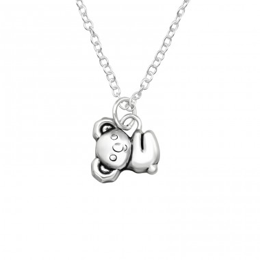 Koala - 925 Sterling Silver Necklace without stones A4S40024